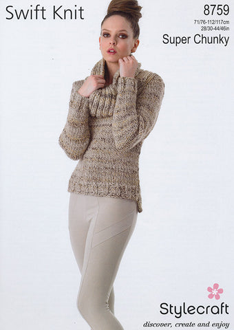 Sweater in Stylecraft Swift Knit Super Chunky (8759)