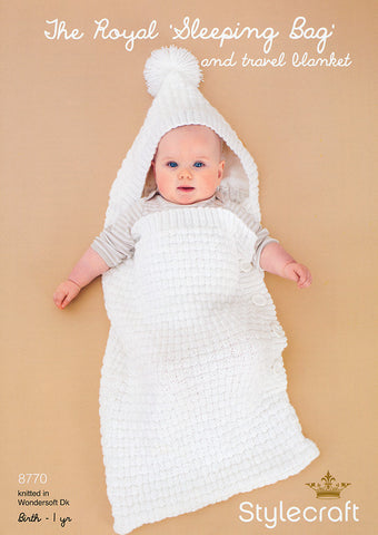 Sleeping Bag and Blanket in Stylecraft Wondersoft DK (8770)