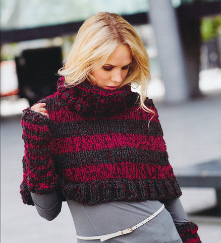 Capes and Wrist Warmers in Stylecraft Tibet Super Chunky (8841)