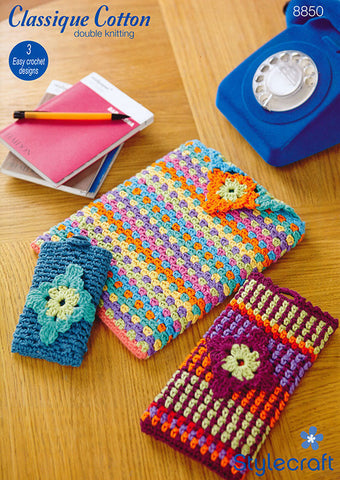Tech Covers in Stylecraft Classique Cotton DK (8850)
