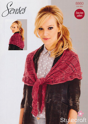 Shawl in Stylecraft Senses Lace (8860)