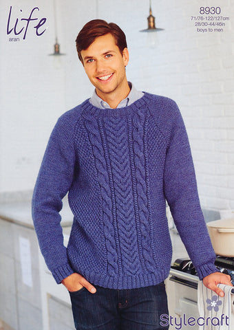 Sweater in Stylecraft Life Aran (8930)