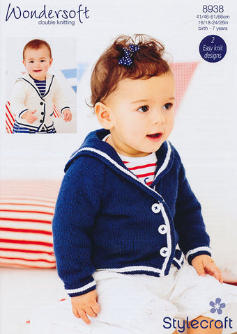 Sailor Jacket in Stylecraft Wondersoft DK (8938)