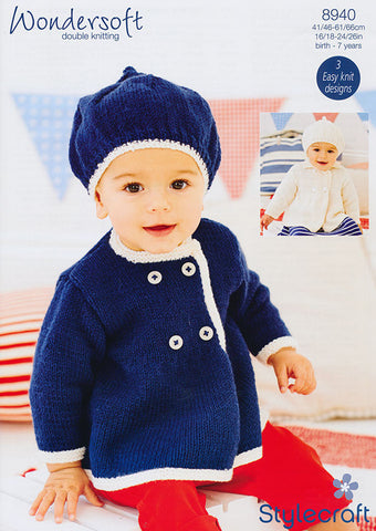 Coats and Berets in Stylecraft Wondersoft DK (8940)