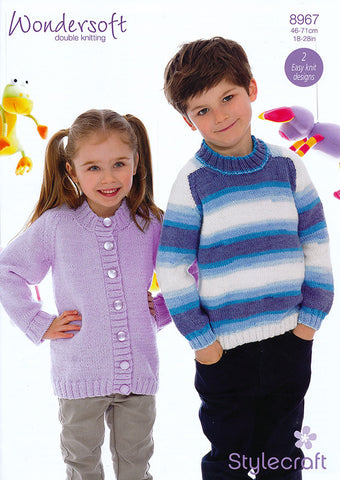 Sweater and Cardigan in Stylecraft Wondersoft DK (8967)