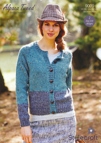 Cardigan and Sweater in Stylecraft Alpaca Tweed DK (9009)