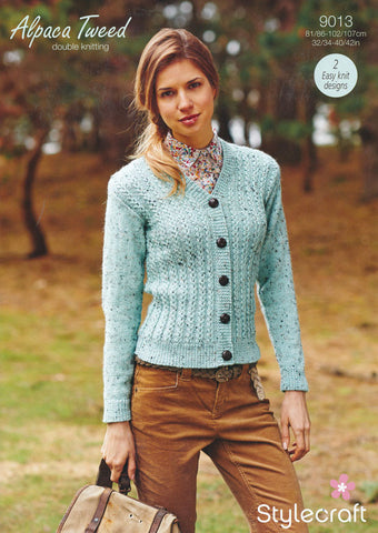 Cardigans in Stylecraft Alpaca Tweed DK (9013)