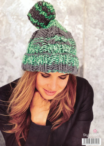 Hats in Stylecraft Swift Knit Stripes (9066)