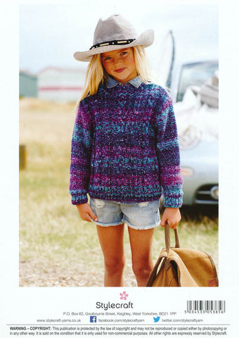 Cable Sweater and Hoodie in Stylecraft Carnival Chunky (9084)