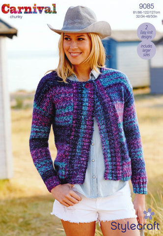 Jackets in Stylecraft Carnival Chunky (9085)