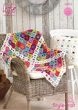 Blanket and Cushion Cover in Life DK (9090)