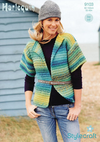 Edge to Edge Jacket in Stylecraft Harlequin (9103)