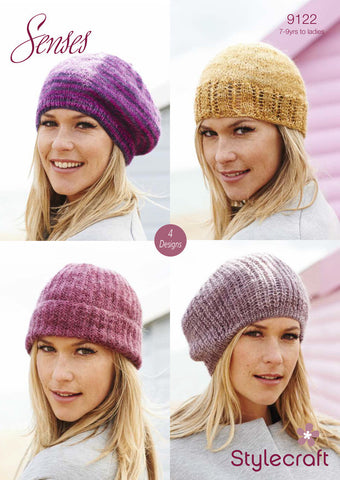 Hat and Beret in Stylecraft Senses Lace (9122)