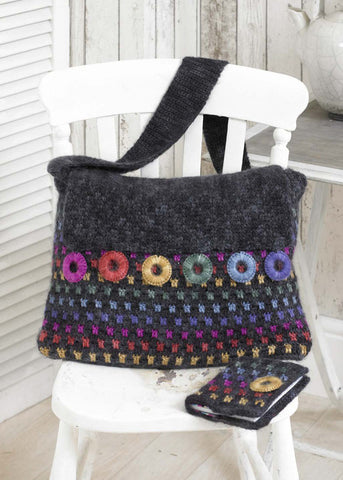 Messenger Bag and Notebook Cover in Stylecraft Senses Lace (9125)