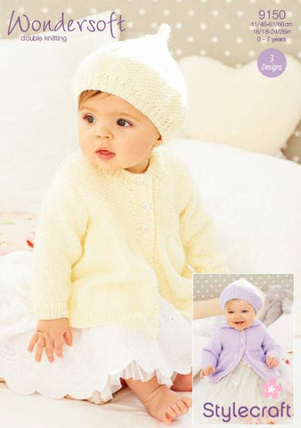Girl's Coats and Beret in Stylecraft Wondersoft DK (9150)