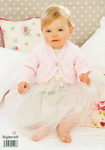 Girls Boleros in Stylecraft Wondersoft DK (9151)