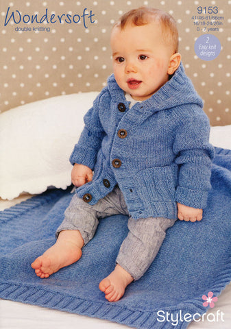 Boys Coat and Blanket in Stylecraft Wondersoft DK (9153)