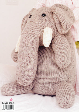 Elephant in Stylecraft Life Super Chunky (9162)