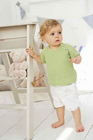 Travelling Rib Jumpers in Stylecraft Lullaby DK (9176)
