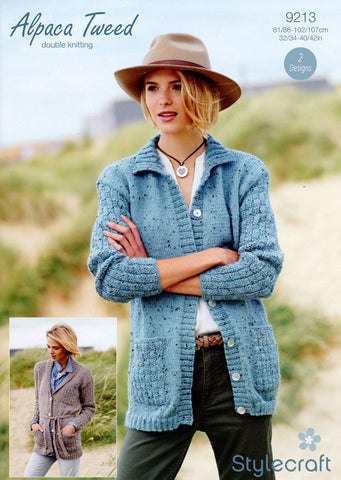 Cardigans in Stylecraft Alpaca Tweed DK (9213)