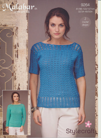 Crochet Tees in Stylecraft Malabar DK (9264)