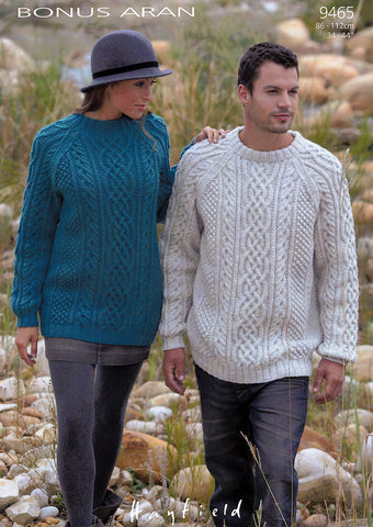 Sweaters in Hayfield Bonus Aran (9465)