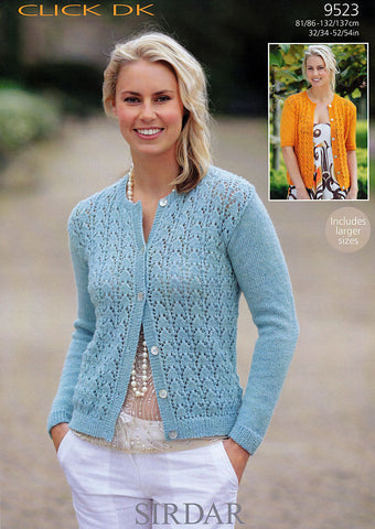 Cardigans in Sirdar Click DK (9523)