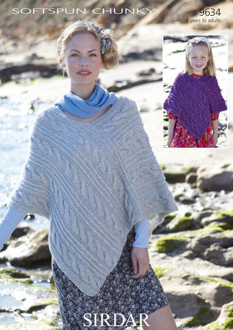Poncho in Sirdar Softspun Chunky (9634)