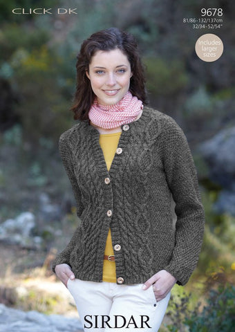 Cardigan in Sirdar Click DK (9678)