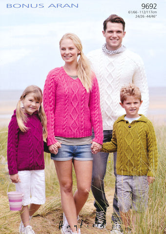 Sweaters in Hayfield Bonus Aran (9692)