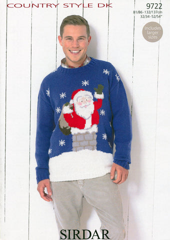Santa Claus Sweater in Sirdar Country Style DK (9722)
