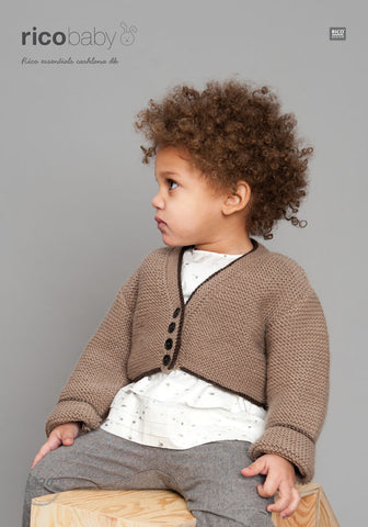 V Neck and Round Neck Cardigans in Rico Design Essentials Cashlana DK (330)
