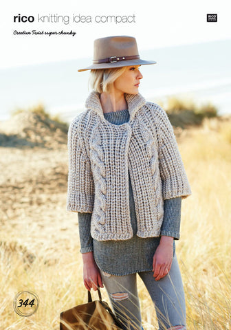 Cardigans in Creative Twist Super Chunky (344)