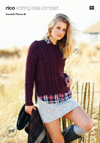 Round Neck and Polo Neck Sweaters in Rico Design Essentials Merino DK (356)