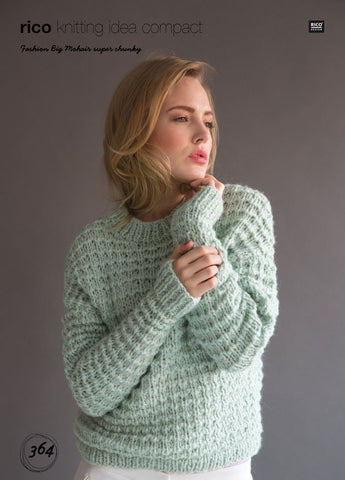 Sweater and Scarf in Rico Design Fashion Big Mohair Super Chunky (364)