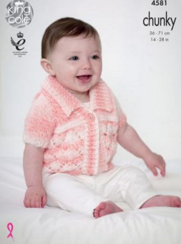 Cardigans in King Cole Baby Soft Chunky - Big Value (4581)