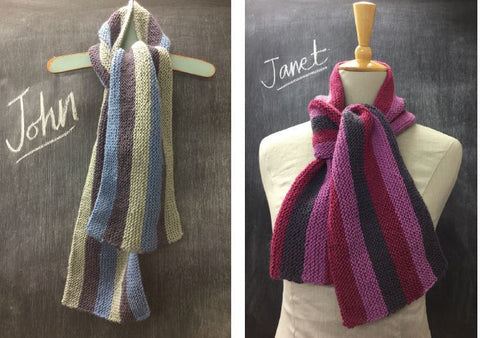 Janet and John Striped Scarf Digital Version
