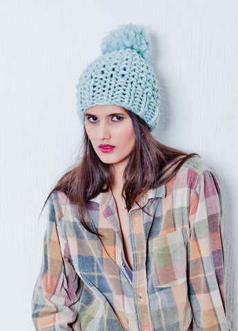 Deja Vu Hat by We Are Knitters - Mauve