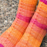 Hele Rib & Lace Gradient Socks by Tabetha Hedrick - Digital Version