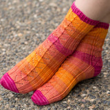 Hele Rib & Lace Gradient Socks by Tabetha Hedrick - Digital Version