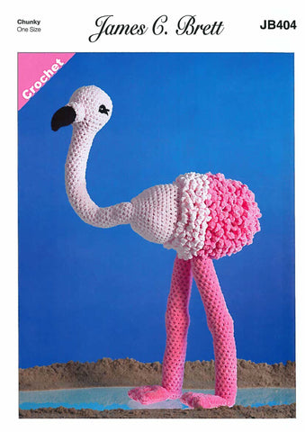 Flo the Flamingo in James C. Brett Flutterby (404)
