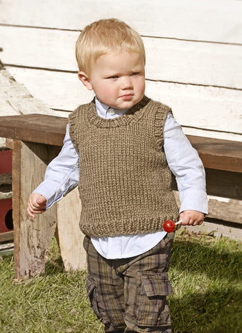 Li'l Man Vest in Spud & Chloe Outer