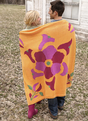 Flower Power Throw in Spud & Chloe Sweater