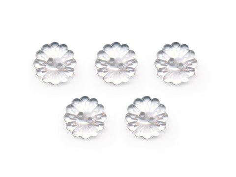 Flower Buttons - Clear - 069