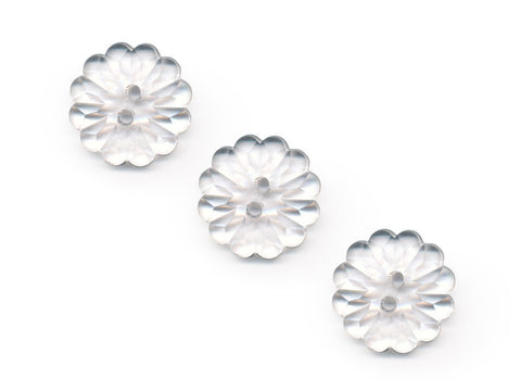 Flower Buttons - Clear - 070
