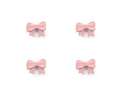Bow Shaped Buttons - Pink - 089