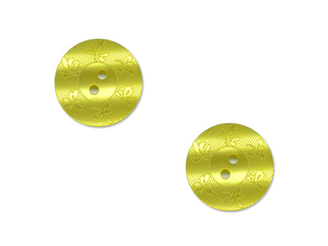 Round Leaf Detailed Buttons - Green - 229