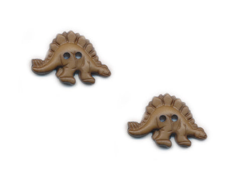 Dinosaur Shaped Buttons - Green - 498