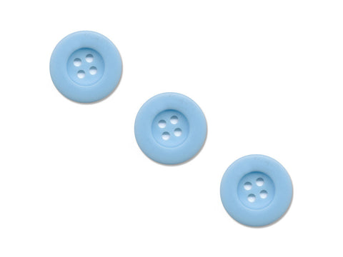 Round Thick Rimmed Buttons - Blue - 941