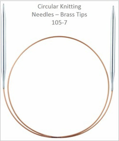 Addi Circular Needles - Brass Nickel - 100cm